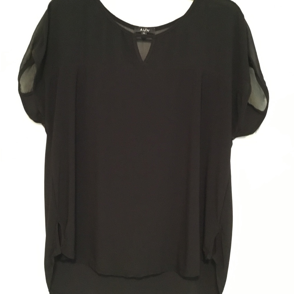 AUW Women's Elegant Black Blouse
